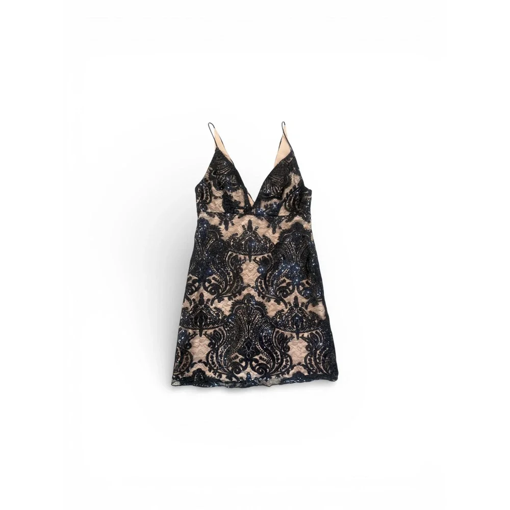 Free People Night Shimmer Mini Dress Size 2 NWT‎ - Picture 10 of 12